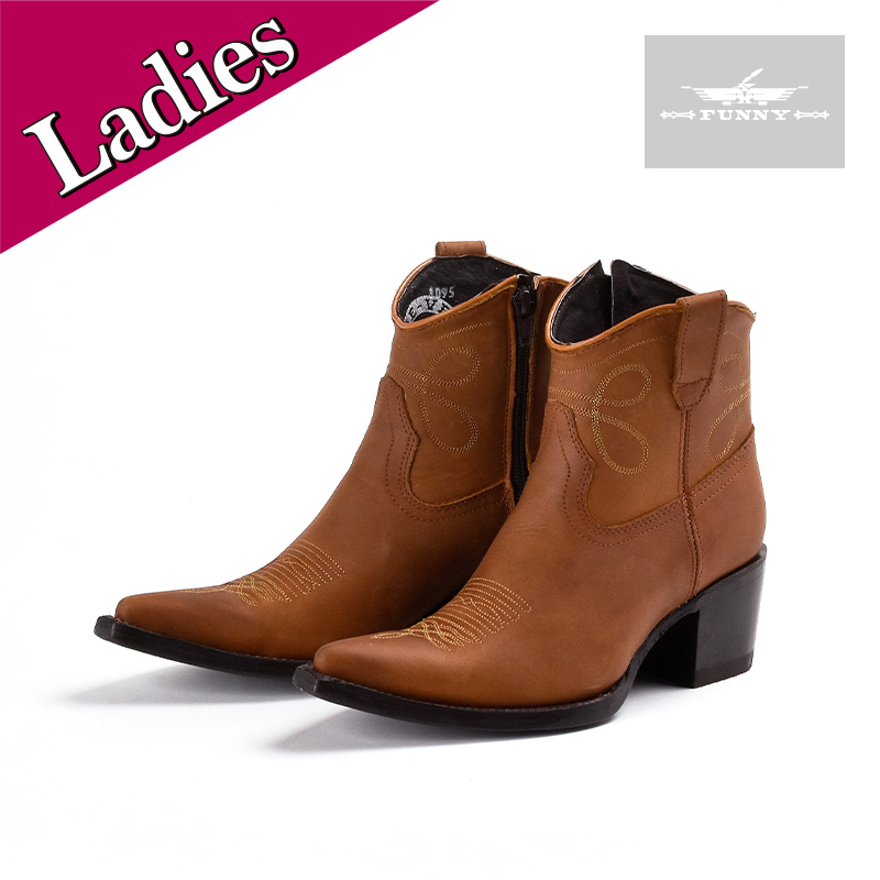 【新品タグ付き】スモーキーマウンテンブーツ　ウエスタン　25.5 ブラウン　本革 新品タグ付き】スモーキーマウンテンブーツ ウエスタン 25.5